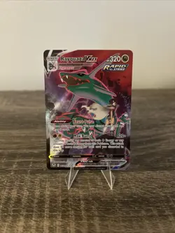 Pokemon TCG Rayquaza VMAX Ultra Rare Holo Card TG20/TG30 Near Mint Condition - Image 1