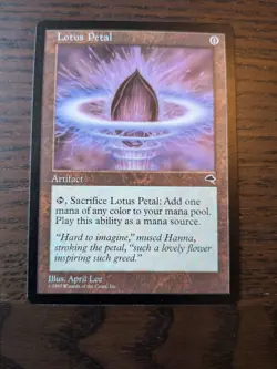 Magic the Gathering MTG Card: Lotus Petal Tempest Rare! LP - Image 1