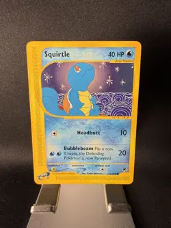 Pokemon Squirtle #132/165 HP40 Expedition Basic Regular English 2002 Card - Image 1