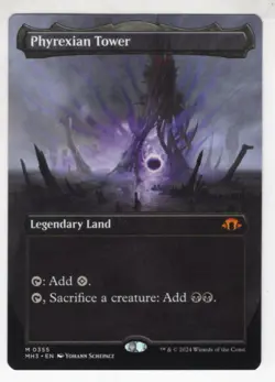 MTG Modern Horizons 3 Mythic Card #355 Phyrexian Tower (Borderless) - Image 1
