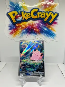 Clefairy 094/088 AR Art Rare Pokemon Card SV Set Full Art Holo Near Mint - Image 1