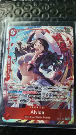 Bandai One Piece CCG Alvida OP15-003 Rare Holo 6000 Power Counter +1000 Card - Image 1