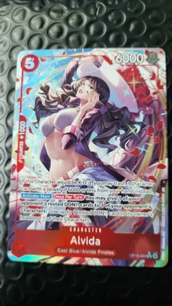 Bandai One Piece CCG Alvida OP15-003 Rare Holo 6000 Power Counter +1000 Card - Image 2