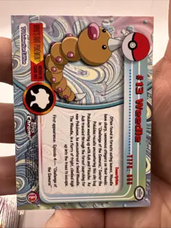 Weedle NM 13 Pokemon Topps Chrome Card - Image 2