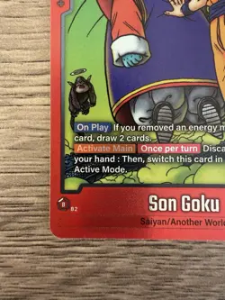 Dragon Ball TCG Card Son Goku FB05-100 SR Limited Pack Manga Ver 02 Holofoil - Image 2