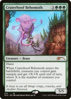 Craterhoof Behemoth (375) - Secret Lair Drop Series - 375 - LP/NM - Image 1