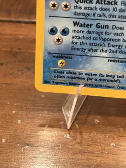 Pokemon Vaporeon 1st Edition Holo Rare Jungle 12/64 WoTC 1999 Raw - Image 3