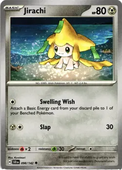 Pokemon Stellar Crown Jirachi Regular Uncommon Card - Image 1
