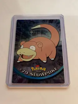 2000 Topps Pokemon TV Animation Series 1 Slowpoke #79 Holofoil Card - Image 1