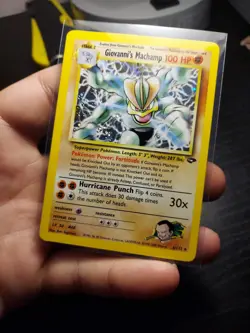 Pokemon Giovanni's Machamp 6/132 Gym Challenge Holo - Image 1