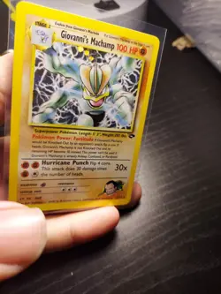 Pokemon Giovanni's Machamp 6/132 Gym Challenge Holo - Image 2