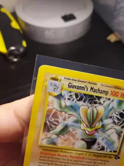 Pokemon Giovanni's Machamp 6/132 Gym Challenge Holo - Image 3