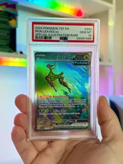 IRON LEAVES EX #203 | PSA 10 | 2024 POKEMON TEMPORAL FORCES - Image 1