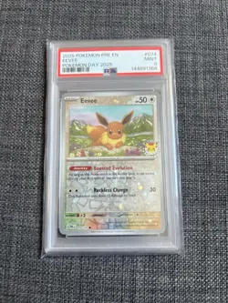 Pokemon TCG Eevee Pokemon Day Promo + MEW PSA Graded - Image 1