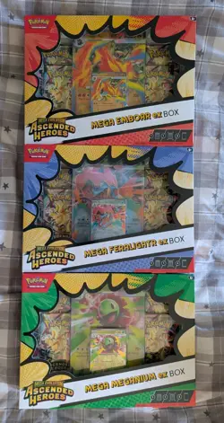 Pokemon TCG - Mega Evolution Ascended Heroes Mega EX Box | Set Of 3 🔥🔥 - Image 1