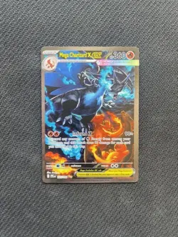 Pokemon TCG Phantasmal Flames Mega Charizard X ex 125/094 SIR - Image 1
