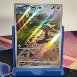 Paldean Wooper 102/094 Phantasmal Flames Holo Illustration Rare Pokemon TCG - Image 1