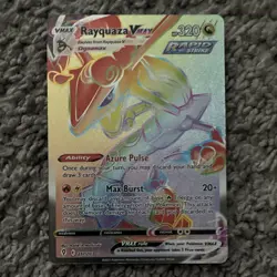 Pokemon Rayquaza VMAX Rapid Strike Secret Rare 217/203 Evolving Skies - Image 1
