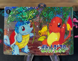 Charmander Squirtle #218 Pokemon Vintage Prism Vending Sticker NM US SELLER - Image 1