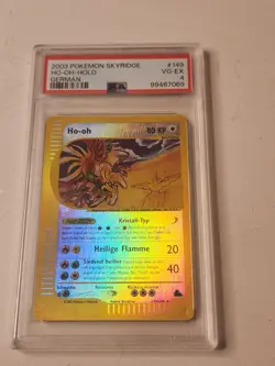 Pokemon Skyridge reverse holo Ho-Oh crystal psa 4 German 149/144 - Image 1