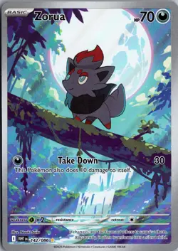 Zorua 142/086 Holo Illustration Rare White Flare Pokemon Near Mint - Image 1