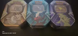 Lot of 3 Pokemon Triple Whammy Tins Tyranitar Slaking Darkrai Brand New Sealed - Image 1