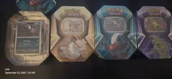 Lot of 3 Pokemon Triple Whammy Tins Tyranitar Slaking Darkrai Brand New Sealed - Image 4