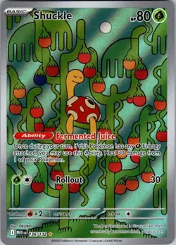 Shuckle Holo Illustration Rare ME01: Mega Evolution 136/132 NM - Image 1
