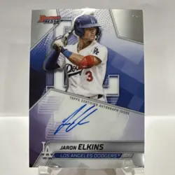 2025 Bowman's Best Jaron Elkins Los Angeles Dodgers Autograph Insert B25-JE - Image 1
