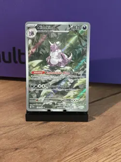 Pokemon TCG Nidoking Scarlet & Violet Holo Illustration Rare Card 174/165 - Image 1