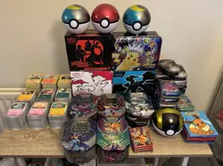 Large Pokemon TCG Card Job Lot Over 2000 Cards Tins Boxes Excellent Condition - Image 1