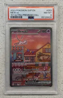 2023 Pokemon SVP EN 053 Black Star Promo Mew Ex 151 Ultra-Premium Coll - PSA 8 - Image 1