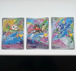 Pokemon TCG First Partner Illustration Collection Rowlet 43 Litten 44 Popplio 45 - Image 1