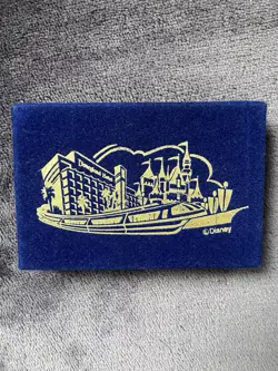 Disneyland Hotel Monorail Castle Playing Cards Deck New Vintage Sealed Blue - Image 1
