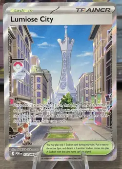 Lumiose City 111/088 Full Art Trainer Pokemon Perfect Order NM Clean Grade Ready - Image 1