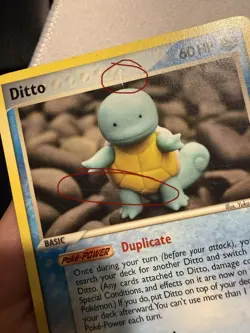 Pokemon TCG Ditto Squirtle EX Delta Species Card 64/113 Light Play Condition - Image 4