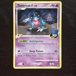 Toxicroak 40/127 Pokemon Platinum Regular Rare Card LP/MP - Image 1