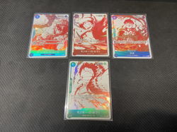 One Piece TCG Japanese 3rd Anniversary Promo 4 cards Luffy ST10-006 Ace Sabo - Image 1