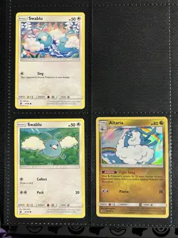 Swablu 56/70, 57/70 & Altaria Holo 40/70 LP Pokemon Card Lot Dragon Majesty - Image 1