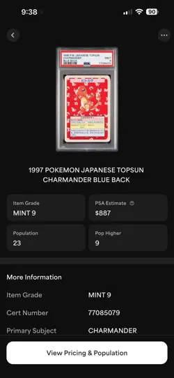 Charmander Vending Machine Cards Series 1 (Blue)(Japanese) - Image 3
