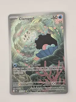 Pokemon TCG Clamperl 195/182 Destined Rivals Illustration Card - Image 1
