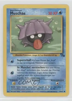 Shellder German Pokemon Fossil #54 1999 - Image 1
