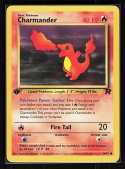 Charmander 1st Edition Common Pokemon Team Rocket 50/82 LP - Image 1