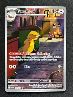 Pokemon Gumshoos 153/132 Holo Illustration Rare: Mega Evolution English - Image 1
