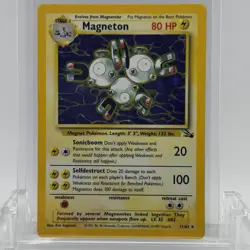 Pokemon TCG Fossil Magneton #11/62 Holo Rare HP - Image 1