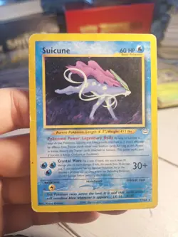 🔥 Suicune Heavily Played Rare 27/64 Neo Revelation WOTC Vintage Pokemon TCG 🔥 - Image 1