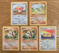Spearow 62/64, Marowak 39, Mankey 55 x2 & Persian 42 - Jungle - Pokemon TCG - Image 1
