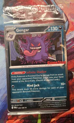 Pokemon Factory Sealed Promo Lot: Gengar Game Stop Stamped Promo - Image 2