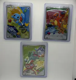 Pokemon First Partner Kanto Starters Bulbasaur, Charmander, Squirtle 30th - Image 1