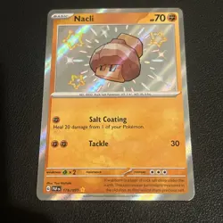 Pokemon TCG Nacli 176/091 Baby Shiny Rare - Paldean Fates - NM - Image 1